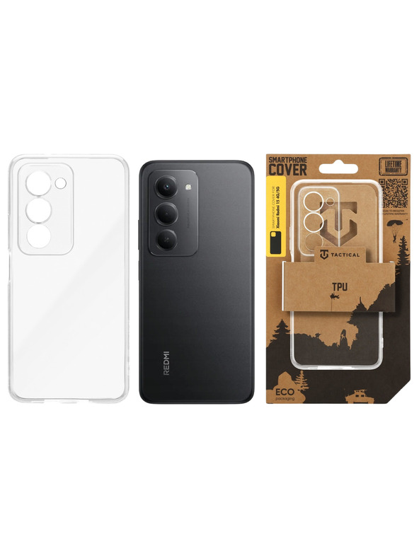 Tactical Tactical TPU Калъф за Xiaomi Redmi 15 4G/5G Transparent