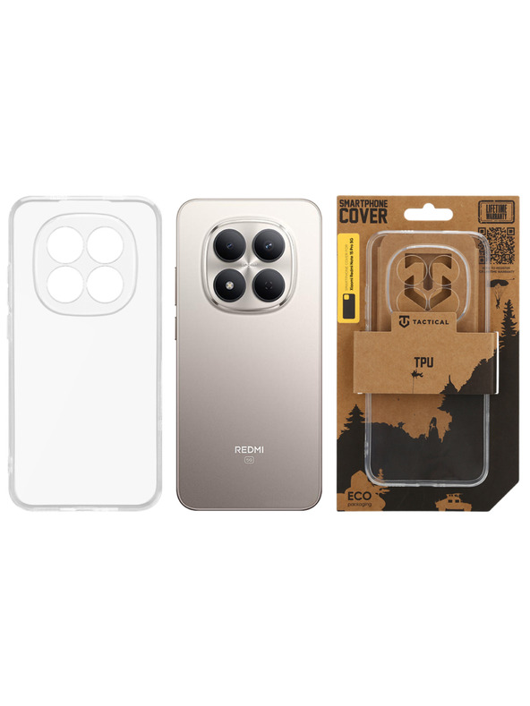 Tactical Tactical TPU Калъф за Xiaomi Redmi Note 15 Pro 5G Transparent