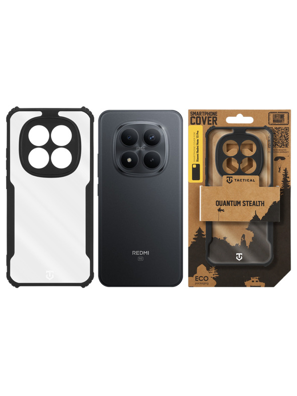Tactical Tactical Quantum Stealth Калъф за Xiaomi Redmi Note 15 Pro Clear/Black