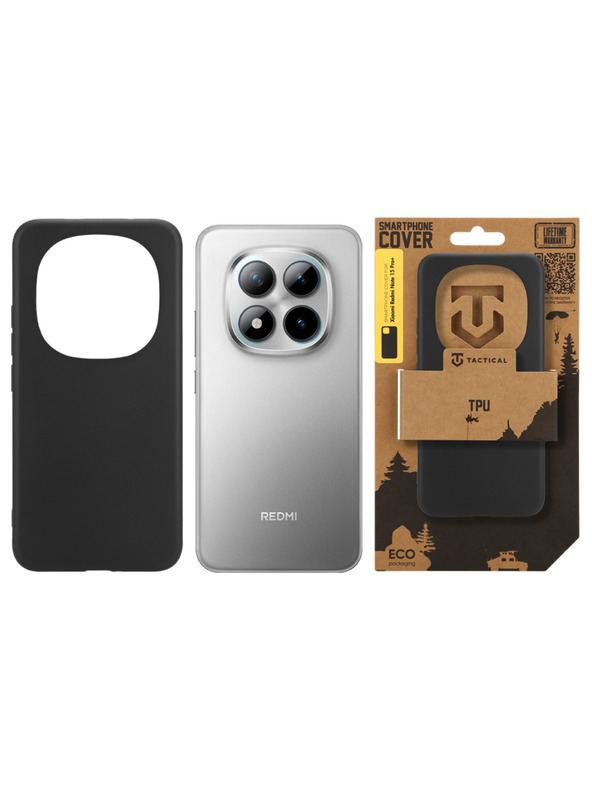 Tactical Tactical TPU Калъф за Xiaomi Redmi Note 15 Pro+ 5G/Poco M8 Pro Black