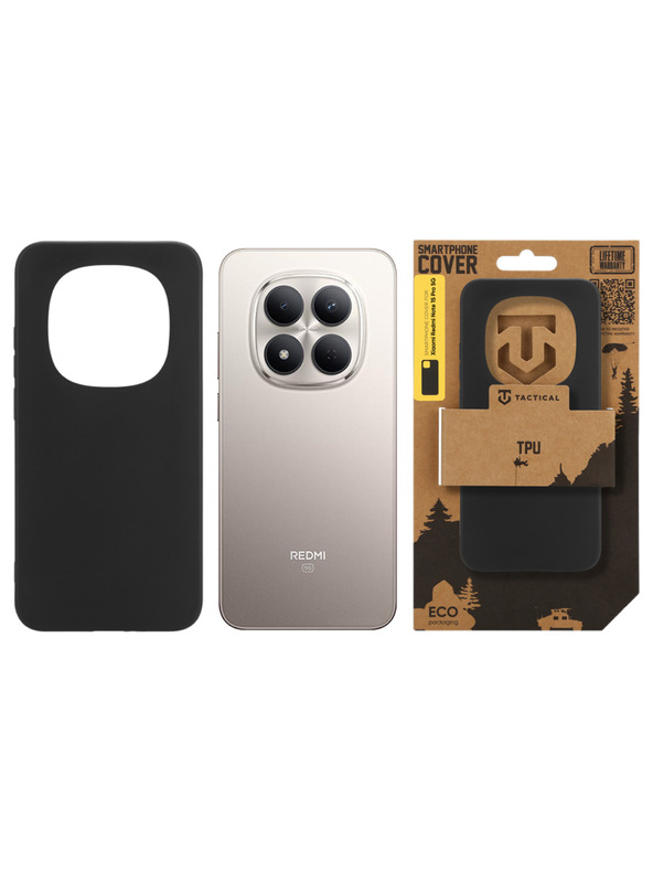 Tactical Tactical TPU Калъф за Xiaomi Redmi Note 15 Pro 5G Black