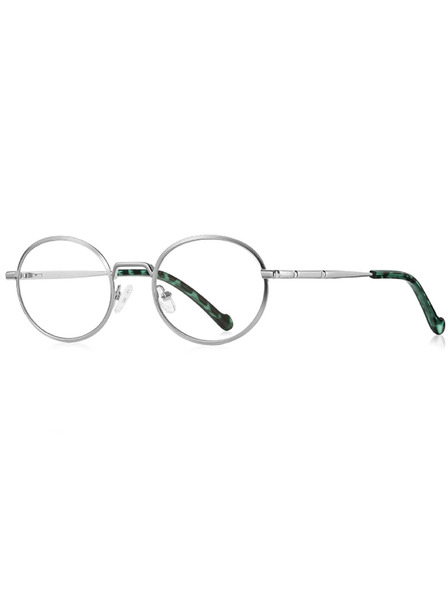 VEYREY VeyRey лимонки слънчеви очила Tirac сребристо рамка прозрачни стъкла