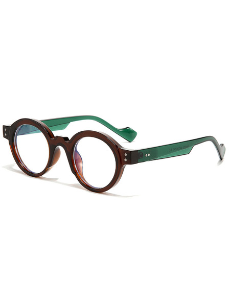 VEYREY VeyRey лимонки слънчеви очила Aumi зелена рамка прозрачни стъкла