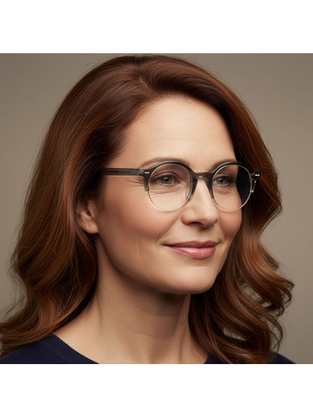 VEYREY VeyRey лимонки слънчеви очила Exor черна рамка прозрачни стъкла