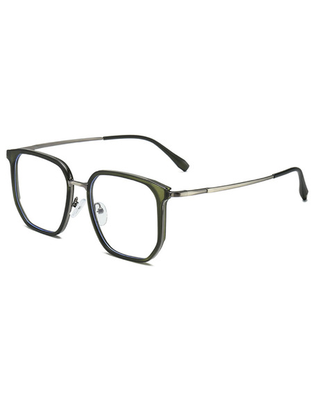 VEYREY VeyRey квадратни слънчеви очила Korn черна/многоцветна/зелена рамка чисти стекла