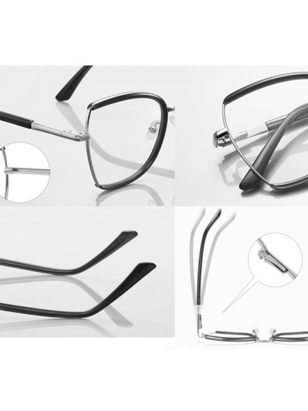 VEYREY VeyRey дамски oversize дамски очила блокиращи синята светлина Zep прозрачна рамка чисти стекла