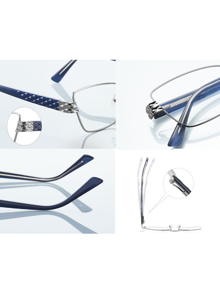 VEYREY VeyRey дамски cat-eye дамски очила блокиращи синята светлина Gallit сребърна рамка чисти стекла