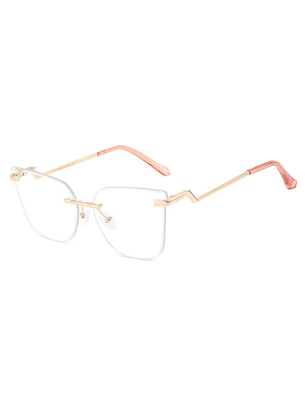 VEYREY VeyRey дамски cat-eye дамски очила блокиращи синята светлина Yapp златна рамка чисти стекла