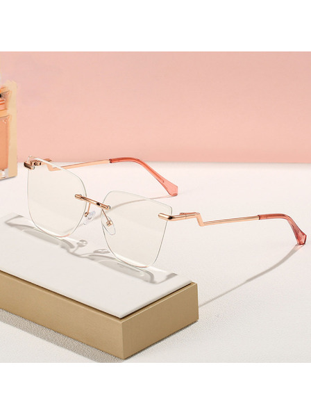 VEYREY VeyRey дамски cat-eye дамски очила блокиращи синята светлина Yapp златна рамка чисти стекла