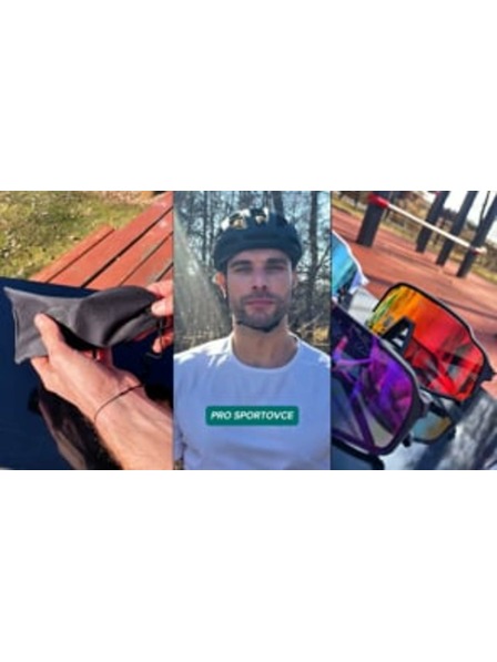 VEYREY VeyRey детски спортни слънчеви очила Wegub черна рамка небесни стъкла