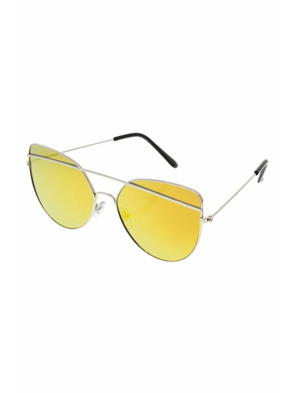 OEM OEM дамски пилотки слънчеви очила Giant сива рамка тъмносини стъкла