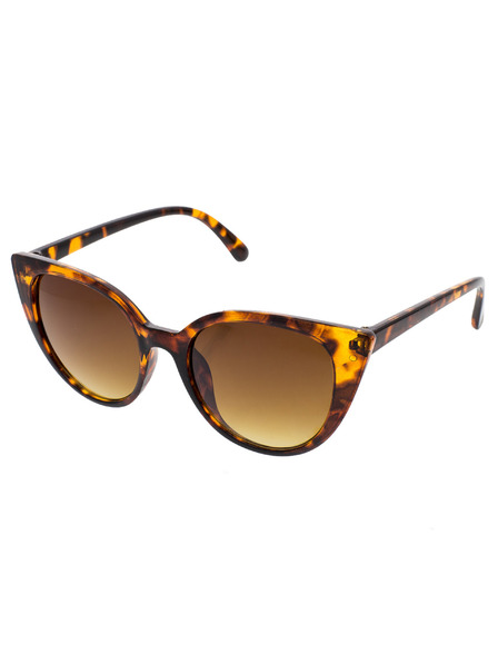 OEM OEM дамски овални слънчеви очила Noblest леопард рамка кафави стъкла