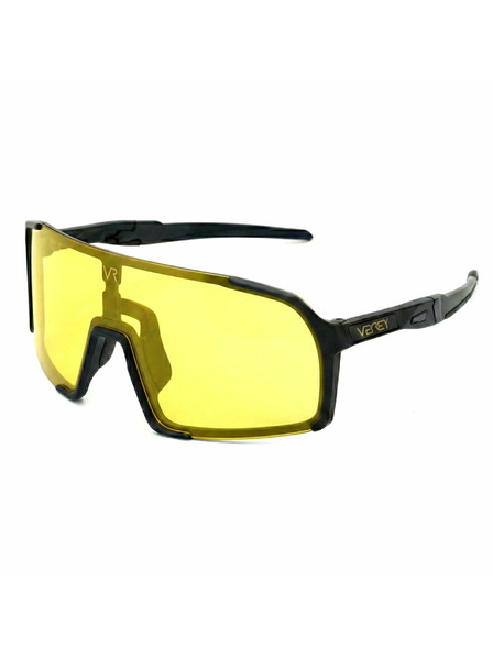 VEYREY VeyRey спортни слънчеви очила Burub черна рамка жълти стъкла
