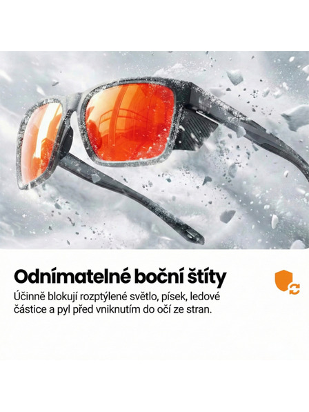 VEYREY VeyRey спортни поляризирани слънчеви очила Binow черна рамка оранжеви стъкла