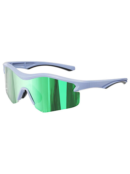 VEYREY VeyRey спортни слънчеви очила Tranzes синя рамка зелени стъкла