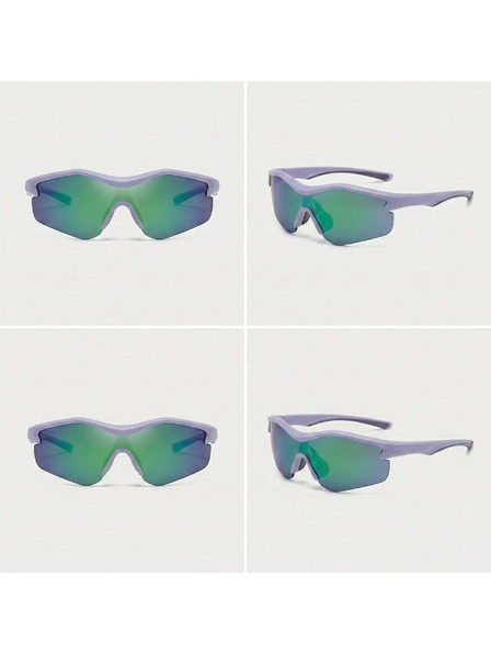 VEYREY VeyRey спортни слънчеви очила Tranzes синя рамка зелени стъкла