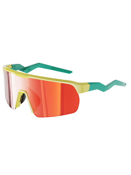 VEYREY VeyRey спортни слънчеви очила Ocli жълта рамка червени стъкла