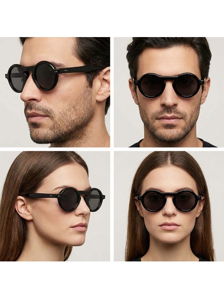 VEYREY VeyRey котешко око ацетатни поляризирани слънчеви очила Trozu черна рамка черни стъкла