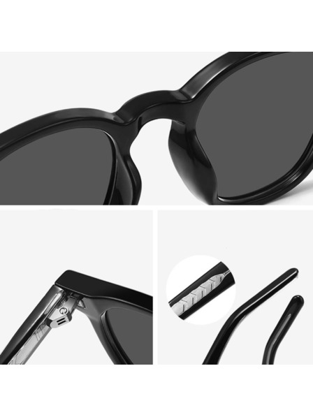 VEYREY VeyRey нърд поляризирани слънчеви очила Aiyou прозрачна рамка жълти стъкла