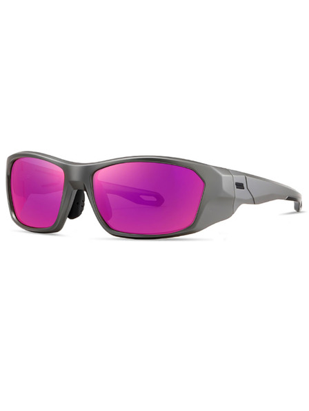 VEYREY VeyRey спортни поляризирани слънчеви очила Borned прозрачна рамка розови стъкла