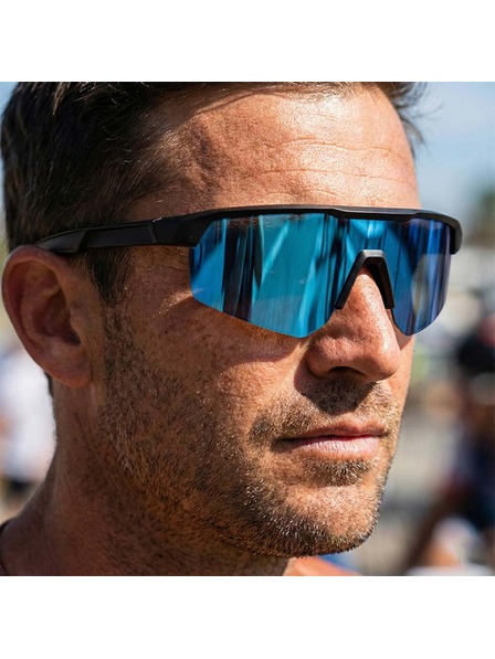 VEYREY VeyRey спортни поляризационни слънчеви очила Monoal черен ръб синьо стъкло