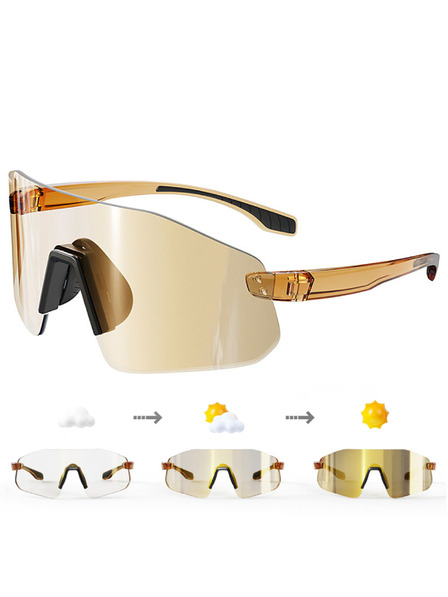 VEYREY VeyRey спортни фотохромни слънчеви очила Dhur златен ръб златни стъкла