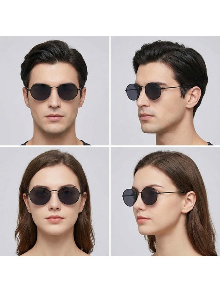 VEYREY VeyRey лимонки ацетатни поляризационни слънчеви очила Wabame черен ръб черни стъкла