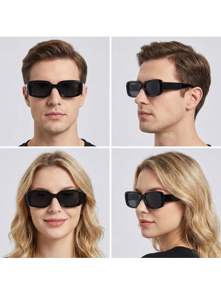 VEYREY VeyRey квадратни ацетатни поляризационни слънчеви очила Xep черен ръб черни стъкла