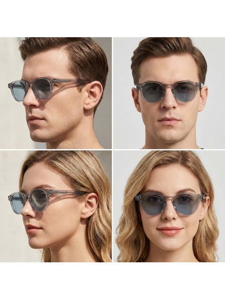 VEYREY VeyRey нърд поляризационни слънчеви очила Aiyou прозрачен ръб черни стъкла