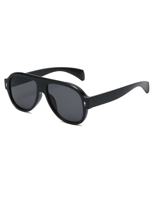 VEYREY VeyRey пилотски слънчеви очила Monoeet черна рамка черни лещи