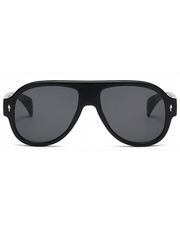 VEYREY VeyRey пилотски слънчеви очила Monoeet черна рамка черни лещи