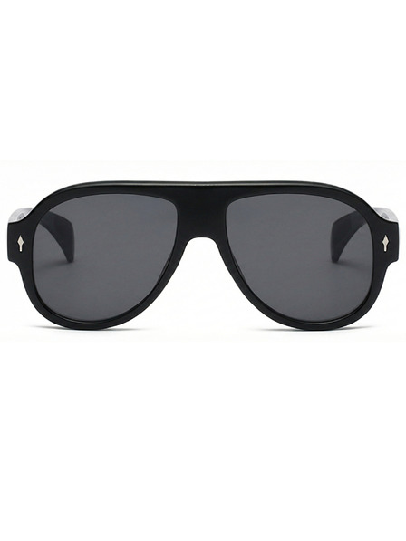 VEYREY VeyRey пилотски слънчеви очила Monoeet черна рамка черни лещи