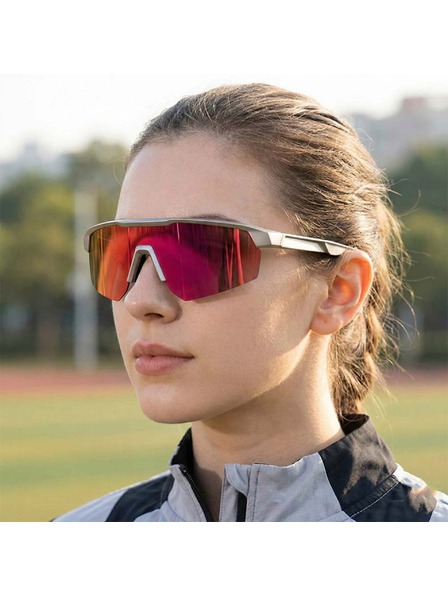 VEYREY VeyRey спортни слънчеви очила с поляризация Monoal сива рамка розови лещи