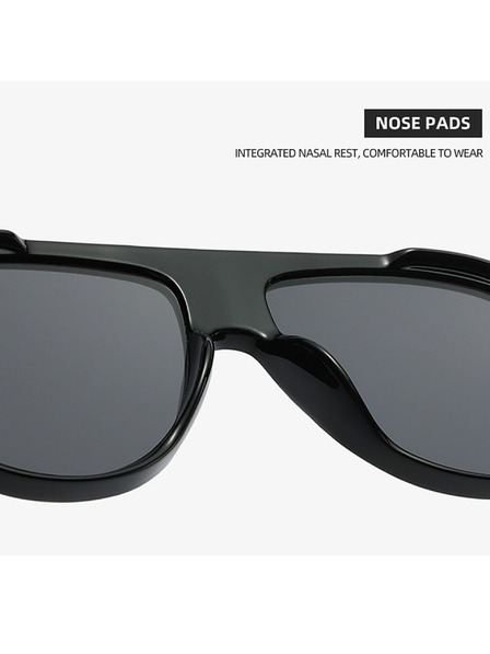 VEYREY VeyRey пилотски слънчеви очила Monoeet прозрачна рамка сини лещи