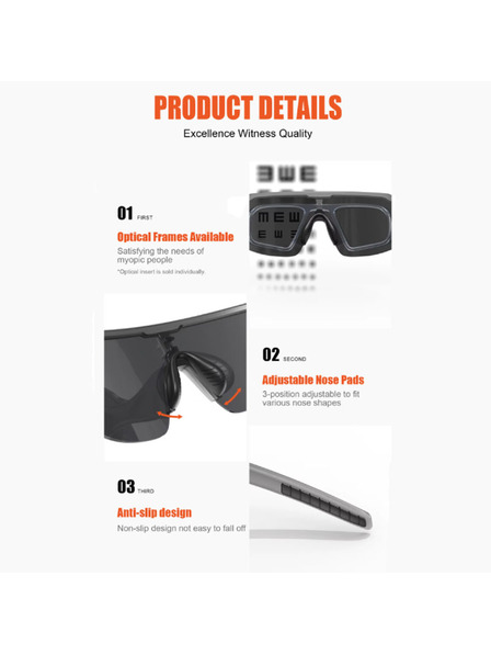 VEYREY VeyRey спортни фотохромни слънчеви очила Endank жълта рамка зелени лещи