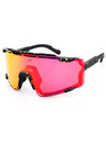 VEYREY VeyRey спортни слънчеви очила Semihoof черна рамка червени лещи