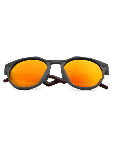 VEYREY VeyRey овални слънчеви очила с поляризация Contralance черна рамка червени лещи