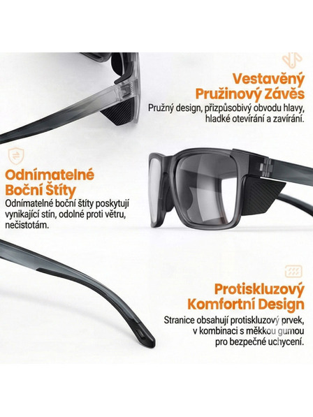 VEYREY VeyRey спортни слънчеви очила с поляризация Binow сива рамка черни лещи