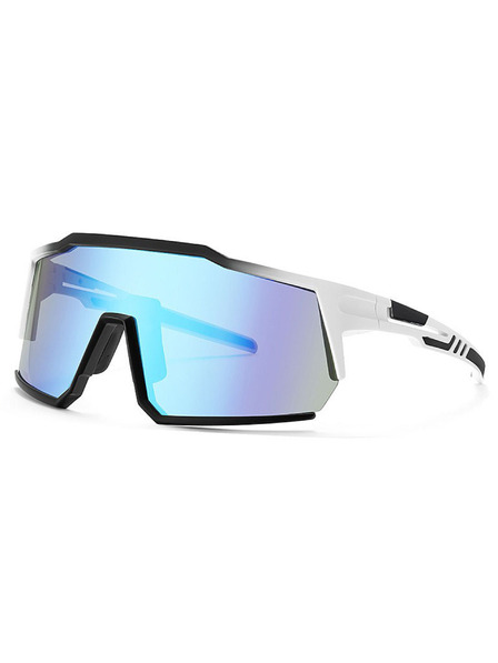 VEYREY VeyRey спортни слънчеви очила Adha черна рамка сини лещи