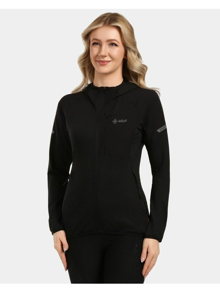 Kilpi Дамски функционален суитшърт с качулка Kilpi MEMPHIS-W Черен