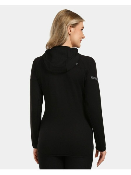 Kilpi Дамски функционален суитшърт с качулка Kilpi MEMPHIS-W Черен