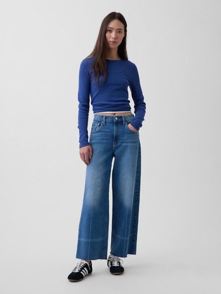 GAP Дънки High Rise Stride Wide-Leg Ankle GAP