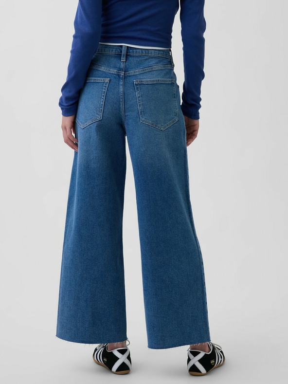 GAP Дънки High Rise Stride Wide-Leg Ankle GAP