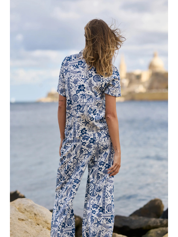 Moodo Шарена риза тъмносиня Moodo