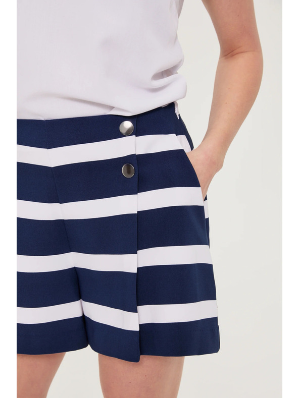 Moodo Шорти с ивици морско синя Moodo