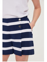 Moodo Шорти с ивици морско синя Moodo