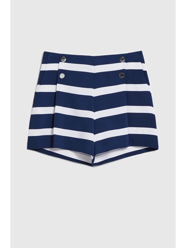 Moodo Шорти с ивици морско синя Moodo