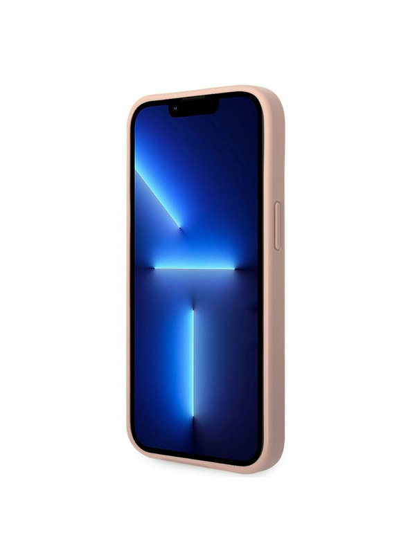 Guess Guess PU Leather Saffiano Заден протектор за iPhone 14 Plus Pink