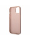 Guess Guess PU Leather Saffiano Заден протектор за iPhone 14 Plus Pink
