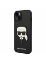 Karl Lagerfeld Karl Lagerfeld PU Saffiano Karl Head Заден протектор за iPhone 14 Plus Black